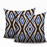 Millie Zebra Print Indoor/Outdoor Reversible Square Pillow