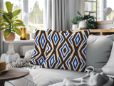 Millie Zebra Print Indoor/Outdoor Reversible Square Pillow