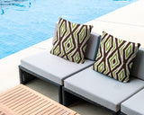 Millie Zebra Print Indoor/Outdoor Reversible Square Pillow
