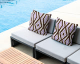 Millie Zebra Print Indoor/Outdoor Reversible Square Pillow