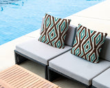 Millie Zebra Print Indoor/Outdoor Reversible Square Pillow