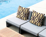 Millie Zebra Print Indoor/Outdoor Reversible Square Pillow