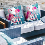 Mingo Animal Reversible Indoor/Outdoor Square Pillow