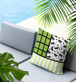 Minka Abstract Reversible Indoor/Outdoor Square Pillow