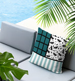 Minka Abstract Reversible Indoor/Outdoor Square Pillow