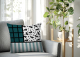 Minka Abstract Reversible Indoor/Outdoor Square Pillow