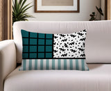 Minka Abstract Reversible Indoor/Outdoor Rectangle Pillow