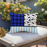 Minka Abstract Reversible Indoor/Outdoor Square Pillow