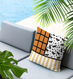 Minka Abstract Reversible Indoor/Outdoor Square Pillow