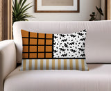 Minka Abstract Reversible Indoor/Outdoor Square Pillow