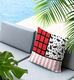 Minka Abstract Reversible Indoor/Outdoor Square Pillow