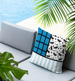 Minka Abstract Reversible Indoor/Outdoor Square Pillow