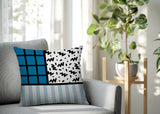 Minka Abstract Reversible Indoor/Outdoor Square Pillow