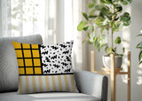 Minka Abstract Reversible Indoor/Outdoor Square Pillow