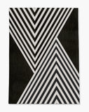 Misa low pile chair mat in Black