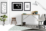 Misa low pile chair mat in Grey
