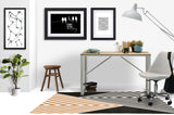 Misa low pile chair mat in Orange