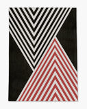 Misa low pile chair mat in Red