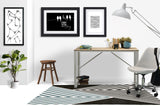 Misa low pile chair mat in Turquoise