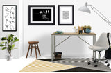 Misa low pile chair mat in Yellow