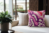 Misio Animal Print Faux Suede Square Indoor Pillow