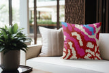 Misio Animal Print Faux Suede Square Indoor Pillow