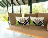 Miso Spun Polyester Lumbar Indoor/Outdoor Throw Pillow