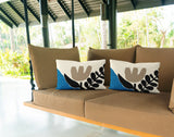Miso Spun Polyester Lumbar Indoor/Outdoor Throw Pillow