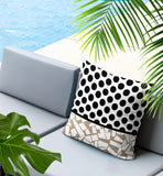 Miva Abstract Reversible Indoor/Outdoor Square Pillow