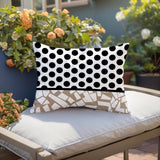 Miva Abstract Reversible Indoor/Outdoor Square Pillow
