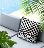 Miva Abstract Reversible Indoor/Outdoor Square Pillow