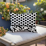 Miva Abstract Reversible Indoor/Outdoor Rectangle Pillow