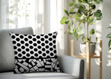 Miva Abstract Reversible Indoor/Outdoor Square Pillow