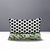 Miva Abstract Reversible Indoor/Outdoor Rectangle Pillow