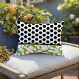 Miva Abstract Reversible Indoor/Outdoor Square Pillow