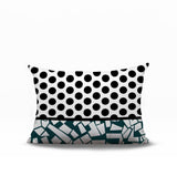 Miva Abstract Reversible Indoor/Outdoor Rectangle Pillow