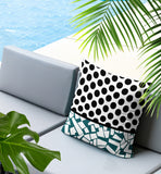 Miva Abstract Reversible Indoor/Outdoor Square Pillow