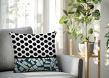Miva Abstract Reversible Indoor/Outdoor Square Pillow