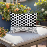 Miva Abstract Reversible Indoor/Outdoor Square Pillow
