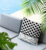Miva Abstract Reversible Indoor/Outdoor Square Pillow