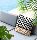 Miva Abstract Reversible Indoor/Outdoor Square Pillow