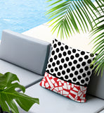 Miva Abstract Reversible Indoor/Outdoor Square Pillow