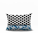 Miva Abstract Reversible Indoor/Outdoor Rectangle Pillow
