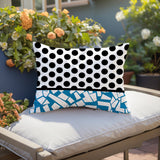Miva Abstract Reversible Indoor/Outdoor Square Pillow