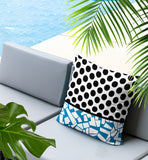 Miva Abstract Reversible Indoor/Outdoor Square Pillow