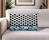 Miva Abstract Reversible Indoor/Outdoor Square Pillow