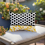 Miva Abstract Reversible Indoor/Outdoor Square Pillow