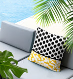 Miva Abstract Reversible Indoor/Outdoor Square Pillow