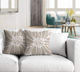 Moira Floral Reversible Indoor/Outdoor Square Pillow