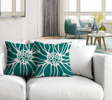 Moira Floral Reversible Indoor/Outdoor Square Pillow